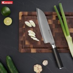 Dao đa năng thép Nhật Damascus Eiko Series 7″ Santoku
