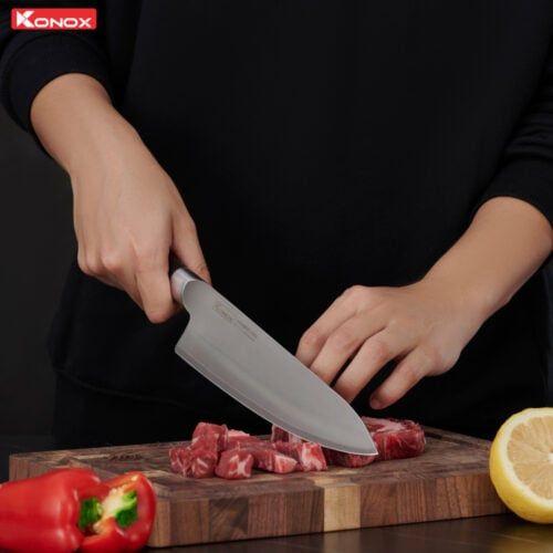 Dao đầu bếp thép Nhật Damascus Eiko Series 8″ Chef Knife