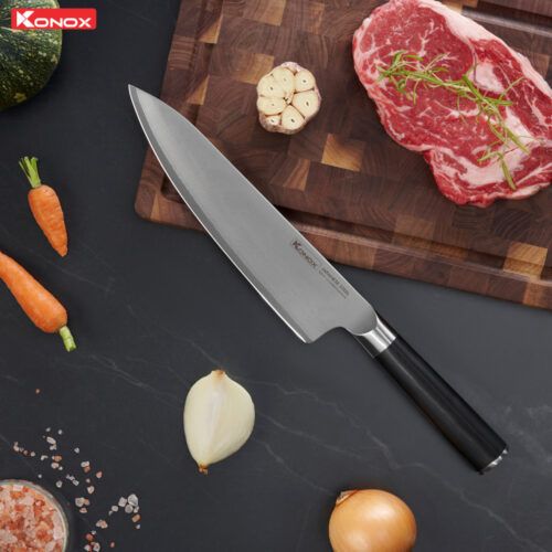 Dao đầu bếp thép Nhật Damascus Eiko Series 8″ Chef Knife