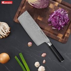 Dao thái thép Nhật Damascus Eiko Series 7″ Chopper