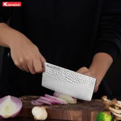 Dao thái thép Nhật Damascus Eiko Series 7″ Chopper