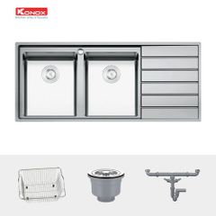 Chậu rửa bát European sink Premium KS11650 2B – Bàn phải