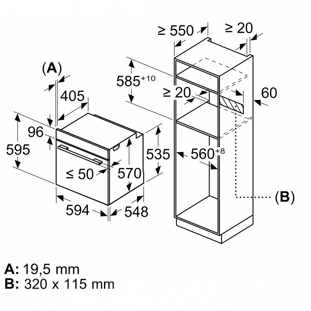 Lò Nướng Bosch HBG536EB3 Series 6