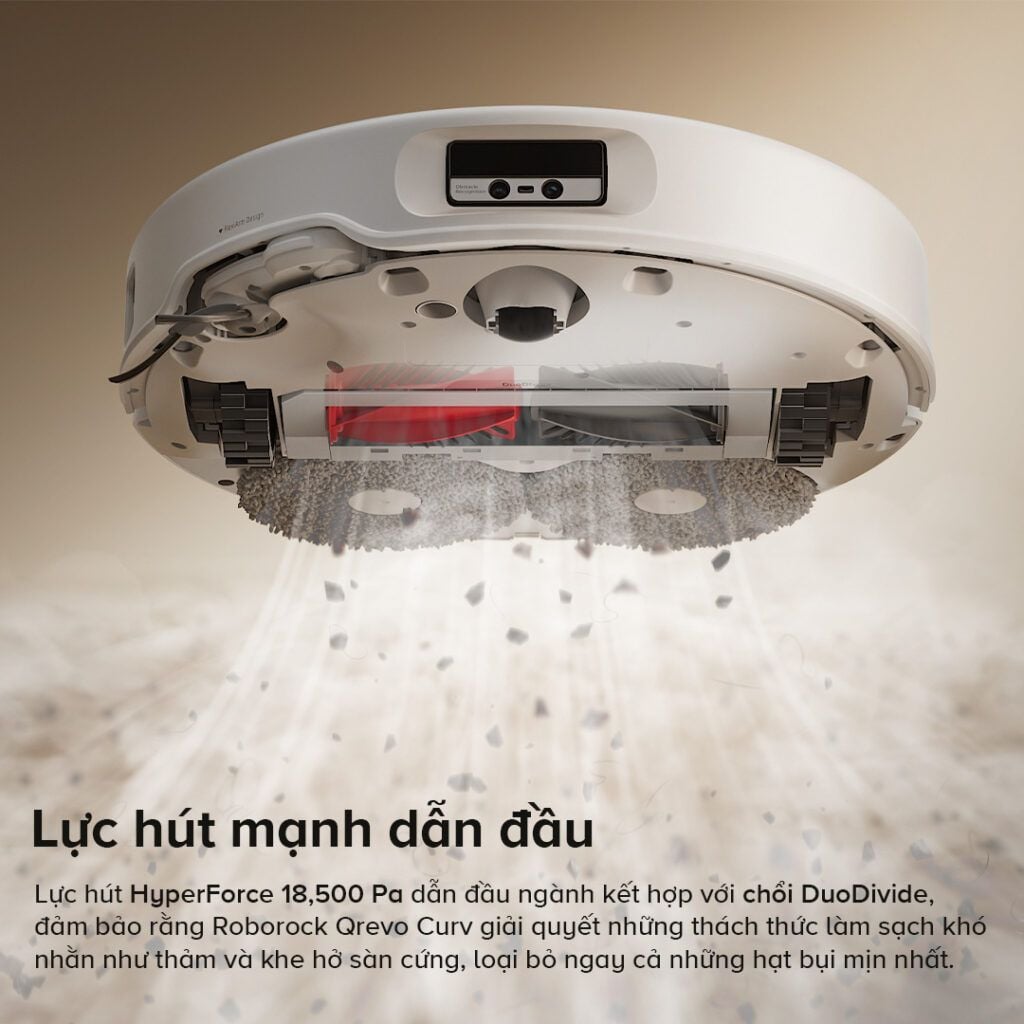 Robot hút bụi lau nhà Roborock Q Revo Curv – Bản Quốc Tế