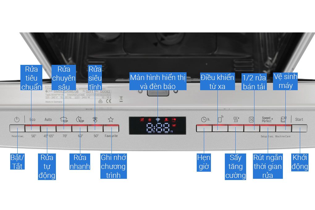 Máy rửa bát Bosch SMS6ECI11E SERI6