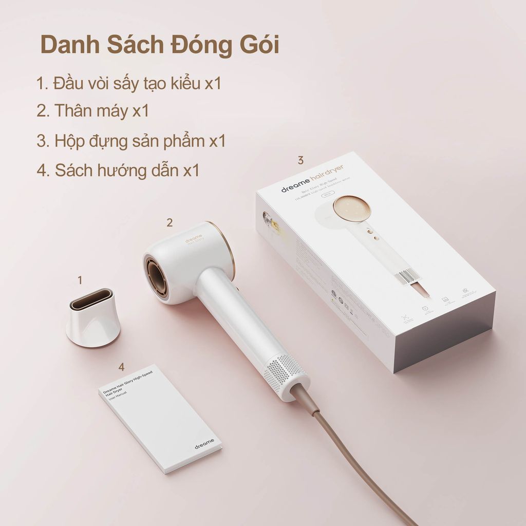 Máy sấy tóc Dreame Hair Glory Standard – Hàng hính hãng