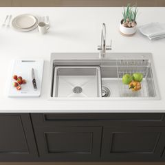 Chậu rửa bát 1 hố chống xước Workstation Sink KN8751TS Dekor