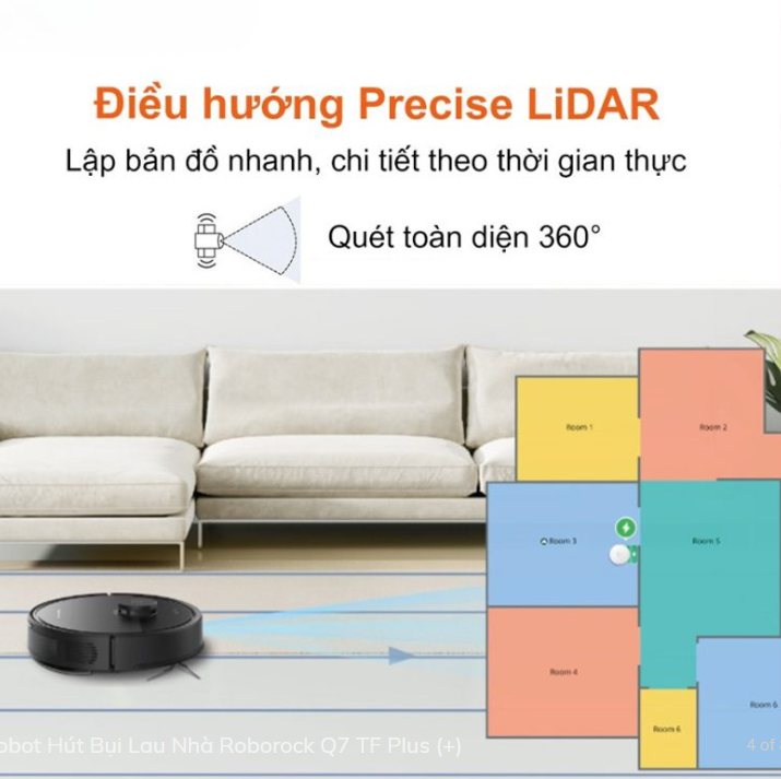 Robot Hút Bụi Lau Nhà Roborock Q7 TF Plus (+)
