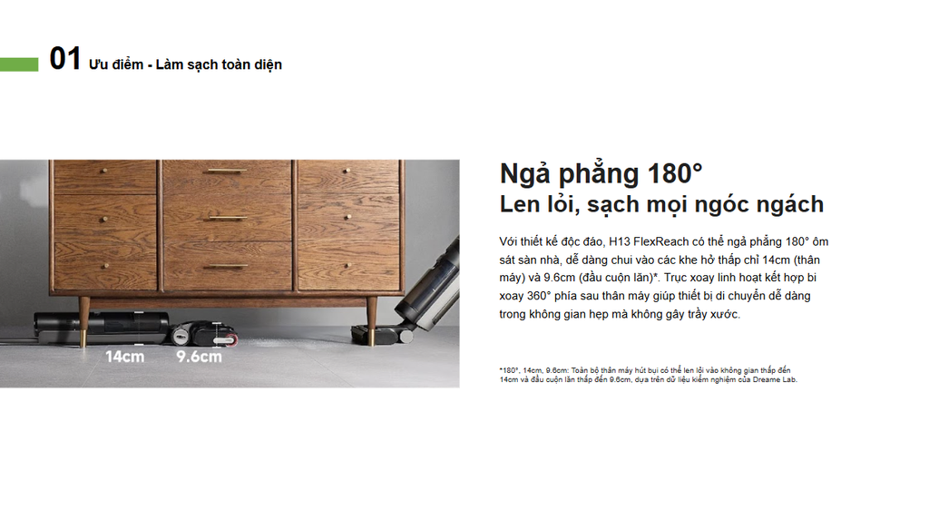 Máy hút bụi cầm tay H13 FlexReach - Dreame