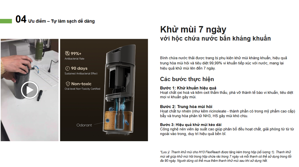 Máy hút bụi cầm tay H13 FlexReach - Dreame