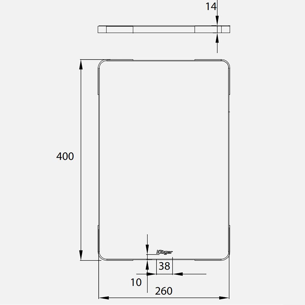 Thớt inox Kluger KCB – 121FS