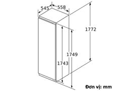 Thông số kỹ thuật Tủ Đông Âm Bosch GIN81ACE0 - Nhập Khẩu Chính Hãng Đức