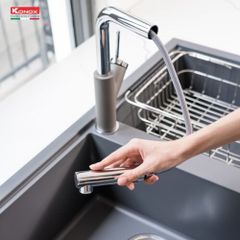 Vòi rửa bát dây rút Artan Grey