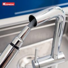 Vòi rửa bát dây rút Stream Chrome