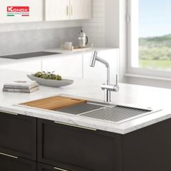 Vòi rửa bát dây rút Volta Chrome