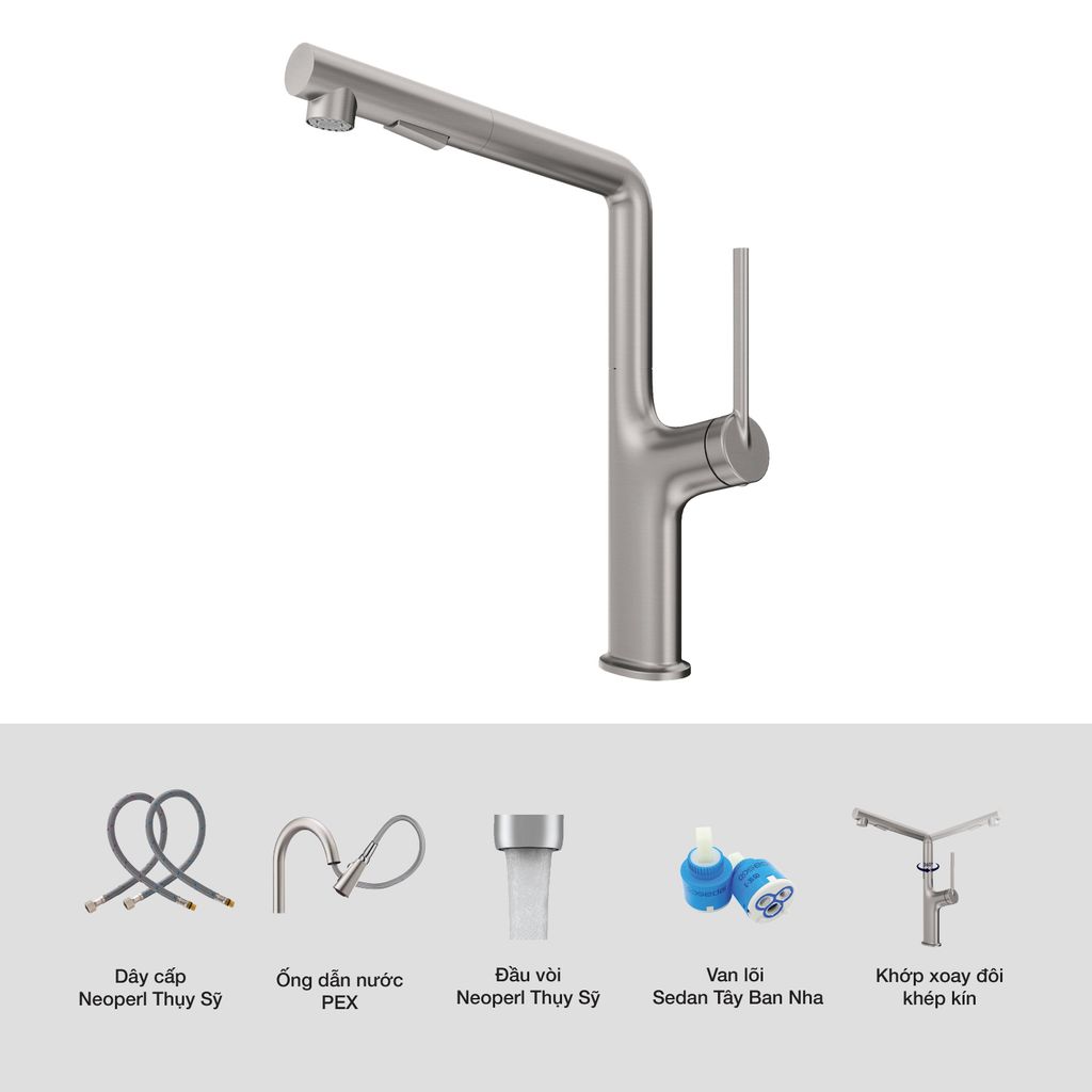 Vòi rửa bát Kluger KLF0001S