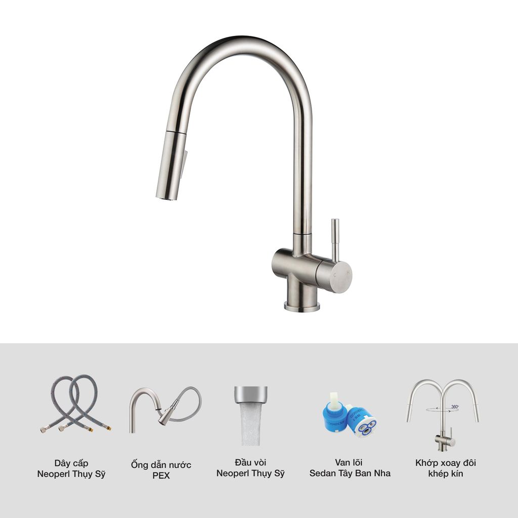 Vòi rửa bát Kluger KLF0008S
