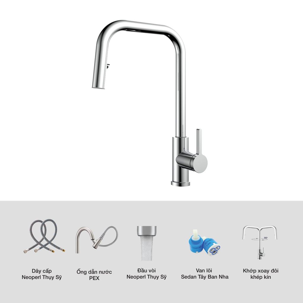 Vòi rửa bát Kluger KLF0015C
