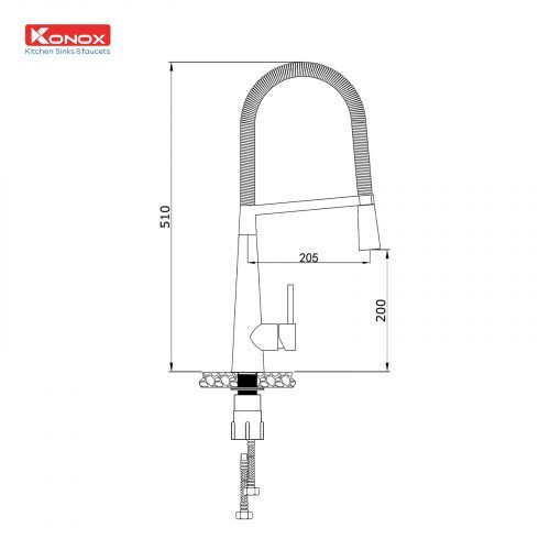 Vòi rửa bát thân mềm KN1909