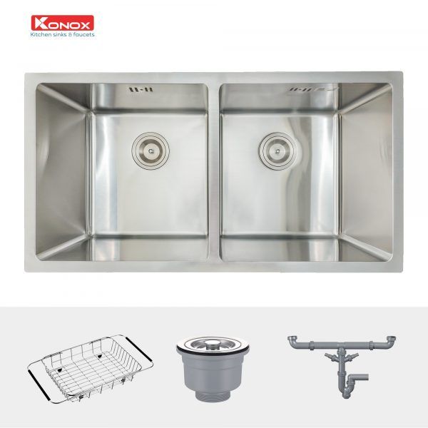 Chậu rửa bát 2 hố Undermount Sink KN7544DUB