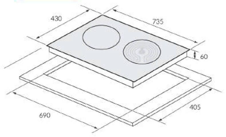 Bếp Điện Từ 2 Lò Eurosun EU-TE259Pro