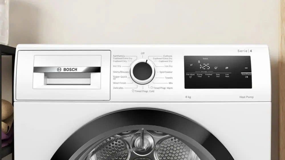 Máy Sấy Bơm Nhiệt Bosch WTH85008SG - Series 4