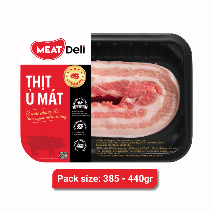  Thịt Ba rọi heo MEATDeli 440gr 