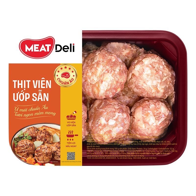  Thịt viên ướp sẵn MEATDeli 360gr 