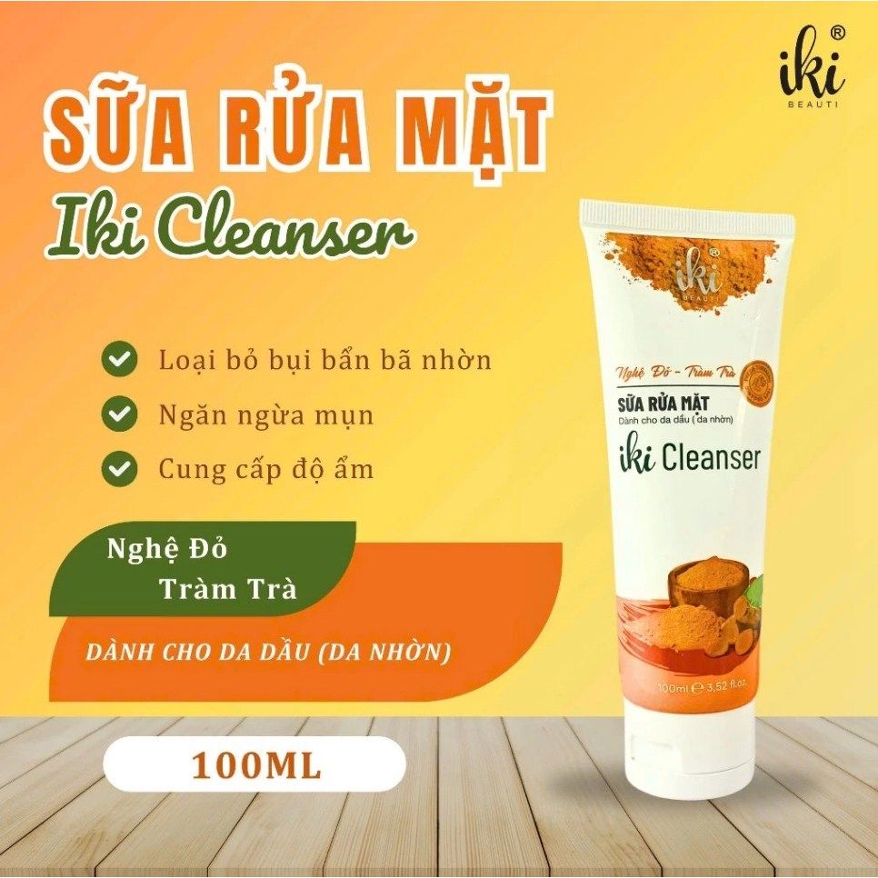 Sửa Rửa Mặt IKI 100ml Dành Cho Da Dầu ( Da Nhờn)