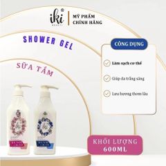 IKI - Sữa Tắm Làm Sạch, Giảm Mụn Lưng Hương Phấn 600ml