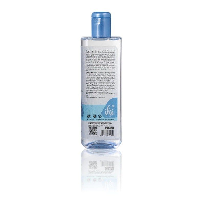 Nước tẩy trang IKI  Micellar 400ml - Làm sạch sâu, không kích ứng, giúp dưỡng ẩm, làm mịn da