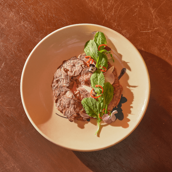  Bò Ủ Mắm Nhĩ Cuốn Cải Xanh 