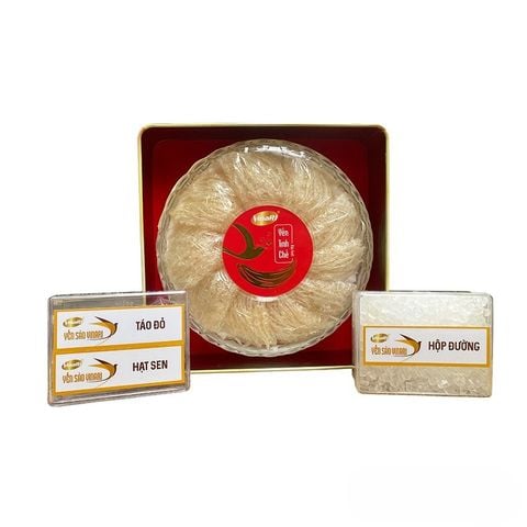 Tổ Yến Sào VinaRich Khánh Hoà Tinh Chế Đặc Biệt 100gram - Hộp Thiếc Hoàng Kim