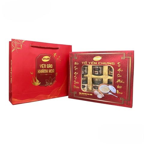 Hộp Tổ Yến Sào VinaRich Khánh Hoà Chưng Sẵn Mix 6 Vị