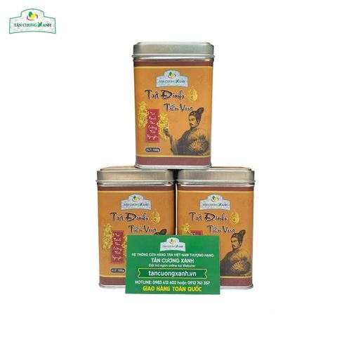 Trà Đinh Tân Cương Tiến Vua 100gram - Hộp Thiếc