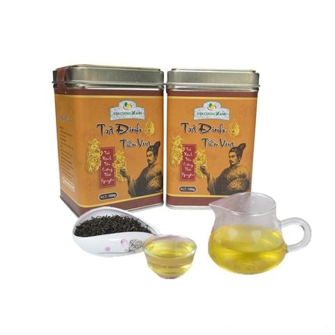 Trà Đinh Tân Cương Tiến Vua 100gram - Hộp Thiếc