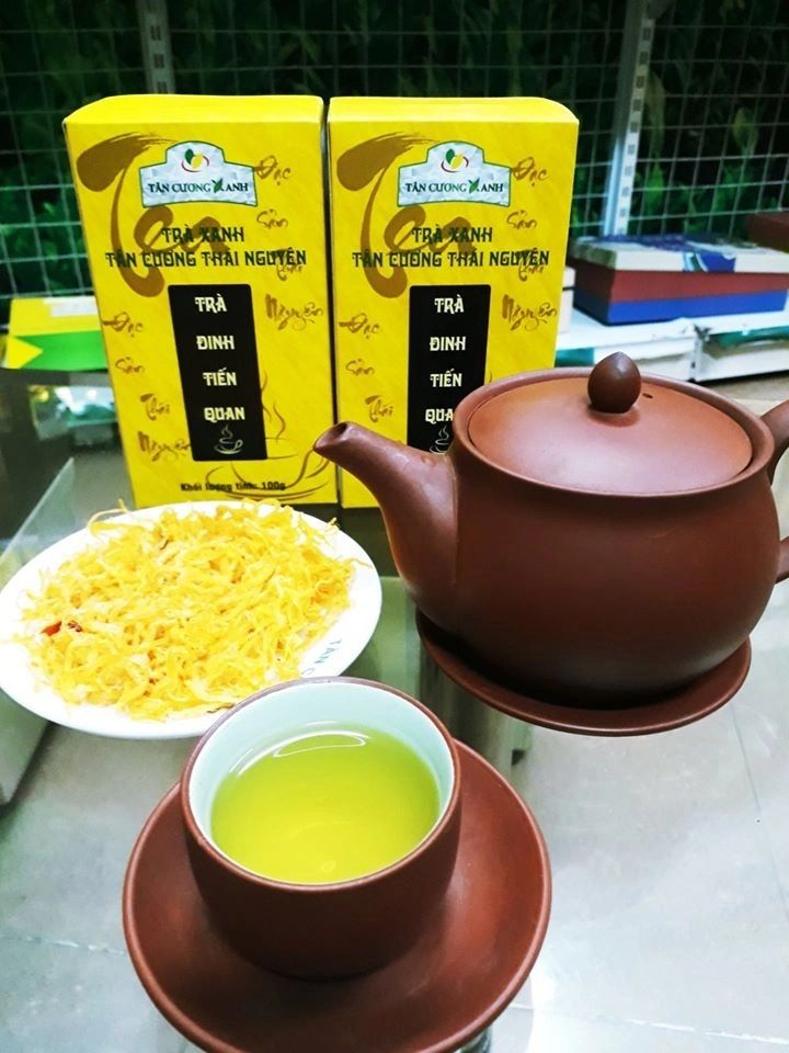 Trà Đinh Tân Cương Tiến Quan 100gram Trà Sạch Tân Cương Xanh