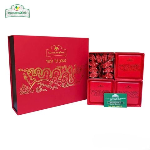 Trà Sen Ngọc Tỉnh Liên 400gram - Hộp Tứ Long