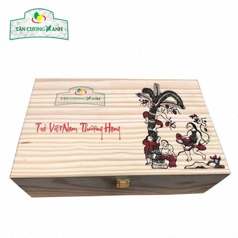 Trà Đinh Ngọc Tiến Vua 300gram - Hộp Gỗ Thông