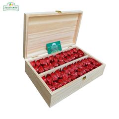 Hộp Trà Tân Cương Hộp Gỗ Thông TCX50 - 500gram Trà Sạch Tân Cương Xanh