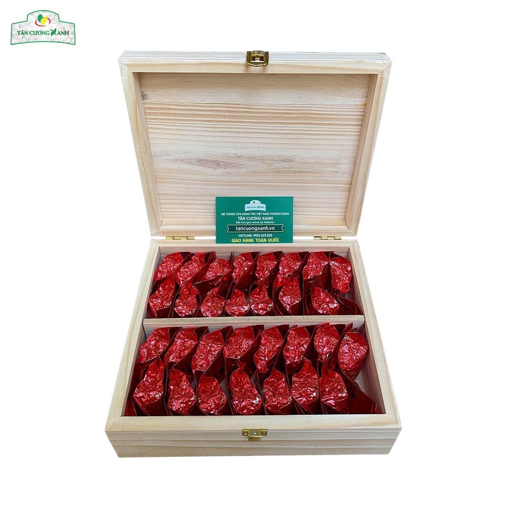 Trà Tân Cương TCX30 - 300gram Hộp Gỗ Thông