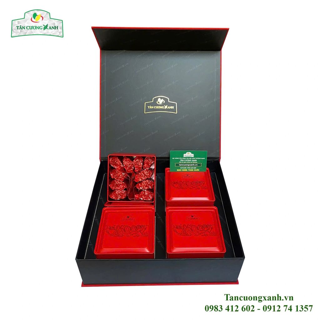 Trà Tân Cương Tứ Long 400g - Quà Tặng Cao Cấp
