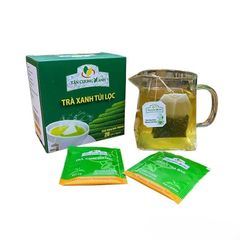 Trà Xanh Túi Lọc Thượng Hạng 40gram Trà Sạch Tân Cương Xanh