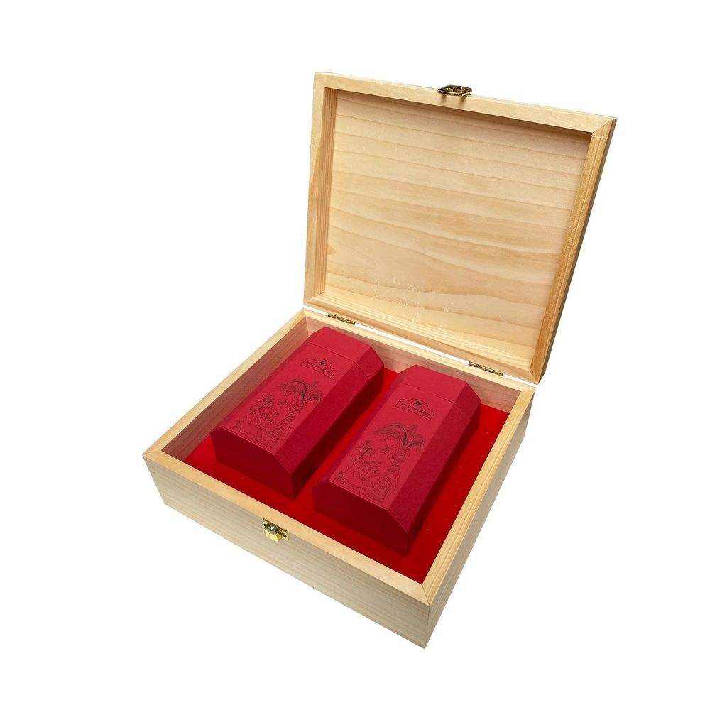 Hộp Trà Tân Cương Gỗ Thông TCX 2 - 200gram Trà Sạch Tân Cương Xanh