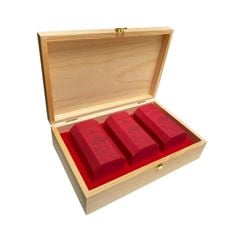Trà Shan Tuyết Bạch Ngọc 300gram - Hộp Gỗ Thông