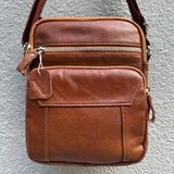  Túi nam đeo chéo da bò thật SB04 