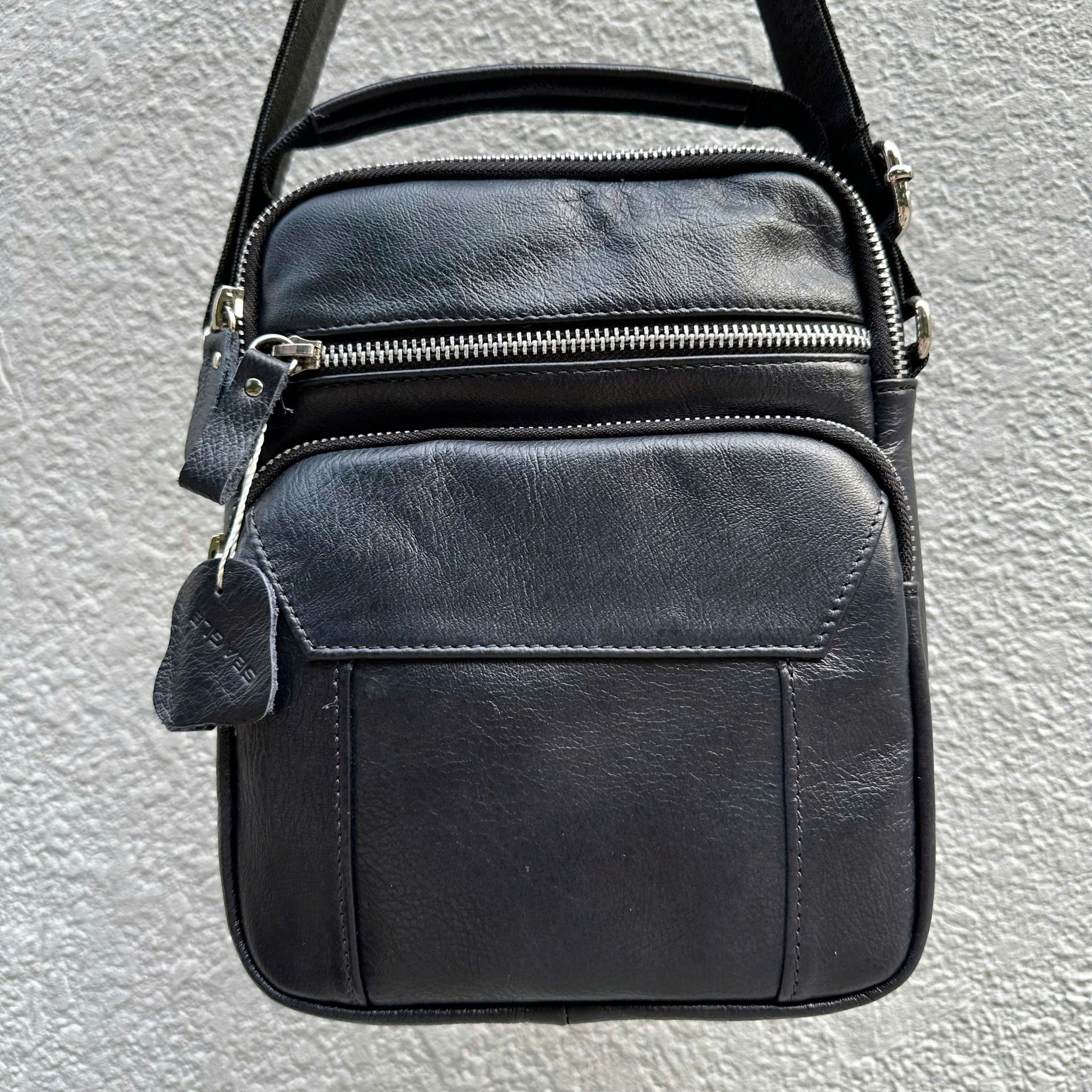  Túi nam đeo chéo da bò thật SB04 