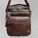  Túi nam đeo chéo da bò thật SB04 