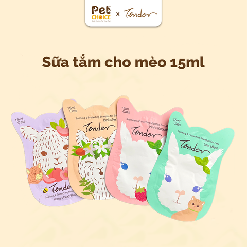 Sữa tắm TENDER cho mèo túi 15ml