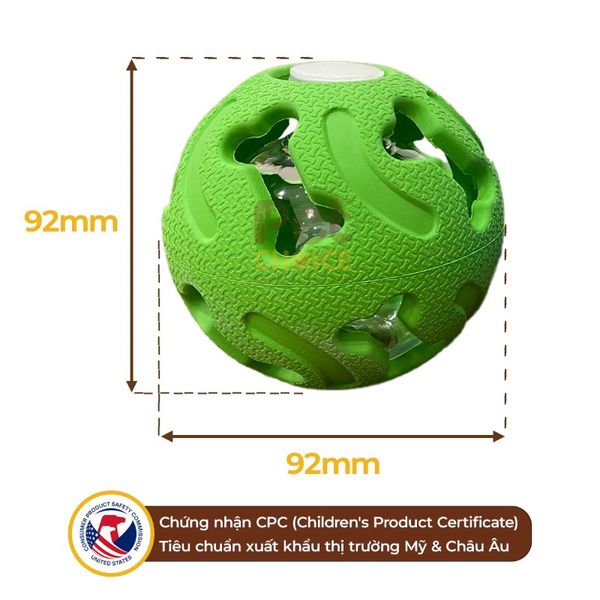 Bóng khung xương cao su có chai nhựa